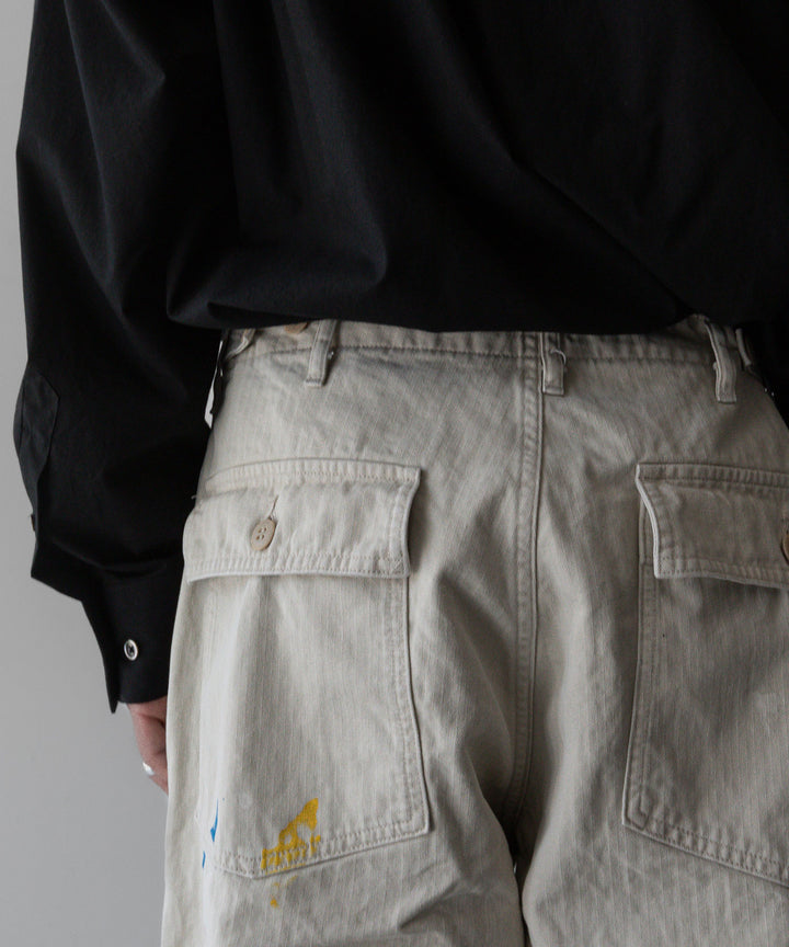 INTÉRIM - インテリムのMILK PAINT ORGANIC COTTON HBT TWILL BAKER PANTSのPU.IVORY公式通販サイトsession福岡セレクトショップ
