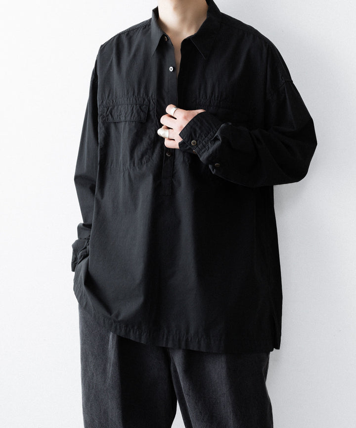 The Viridi-anneザ ヴィリディアンのCO/LY TYPEWRITER PO SHIRTのBLACK公式通販サイトsession福岡セレクトショップ