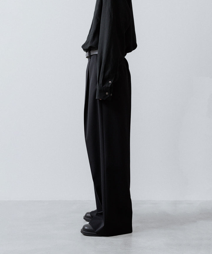 ssstein(シュタイン)のEXTRA WIDE TROUSERS (2/90 WOOL GABARDINE) - BLACKの公式通販サイトsession福岡セレクトショップ