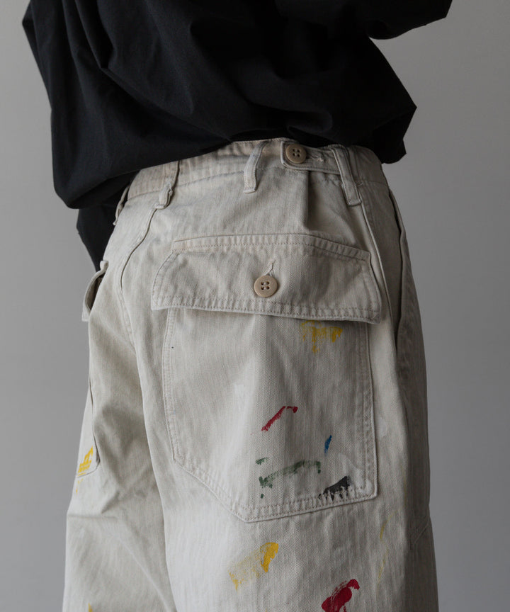 INTÉRIM - インテリムのMILK PAINT ORGANIC COTTON HBT TWILL BAKER PANTSのPU.IVORY公式通販サイトsession福岡セレクトショップ