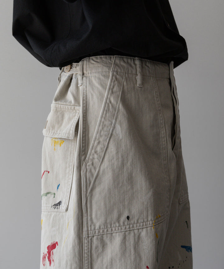 INTÉRIM - インテリムのMILK PAINT ORGANIC COTTON HBT TWILL BAKER PANTSのPU.IVORY公式通販サイトsession福岡セレクトショップ