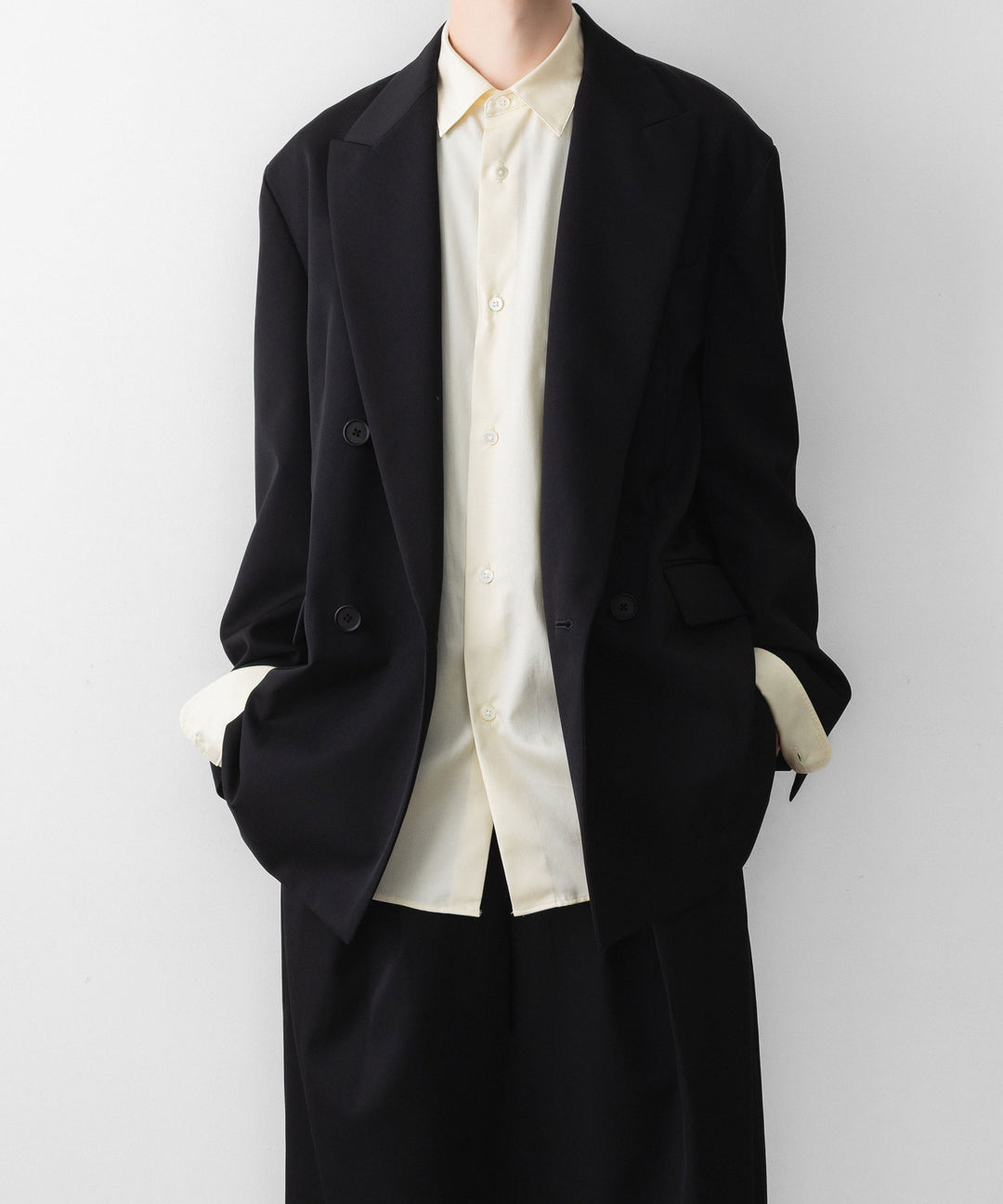 ssstein(シュタイン)の PIMA COTTON OVERSIZED REGULAR COLLAR SHIRT - YELLOWの公式通販サイトsession福岡セレクトショップ