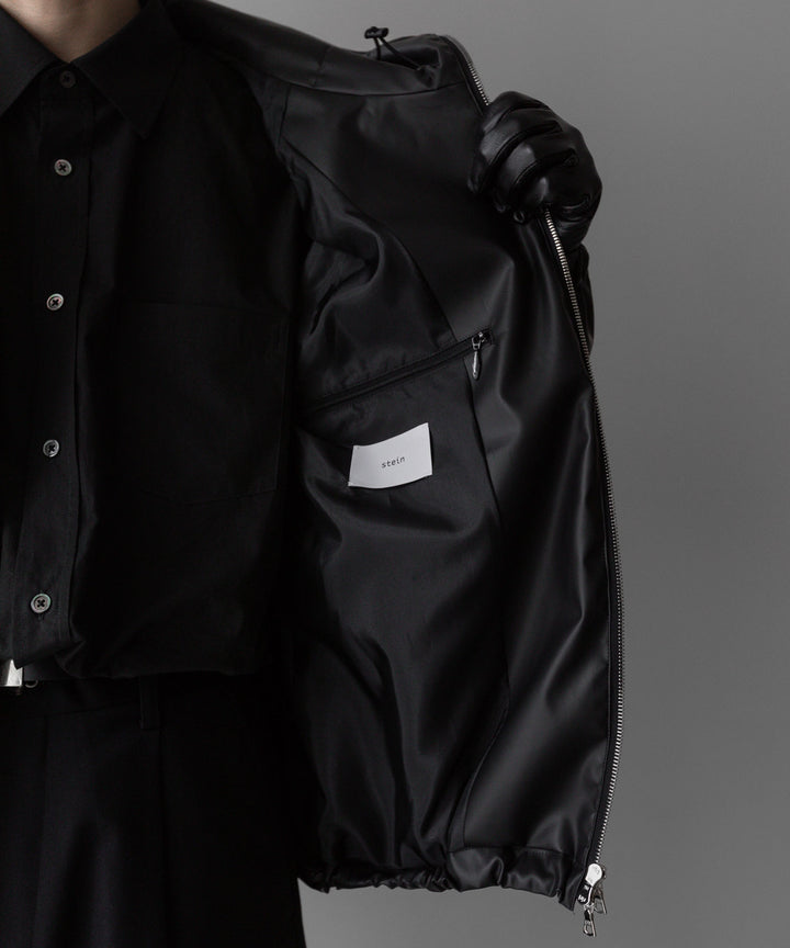 stein(シュタイン)の24SSコレクションHOODED SHORT JACKETのBLACK(CORTING)  代替テキストを編集
