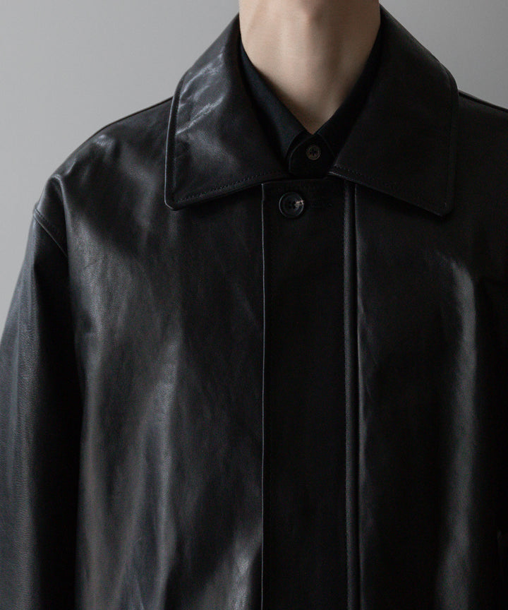 stein シュタイン 23AW LEATHER ZIP JACKET - BLACK sessionセッション福岡セレクトショップ 公式通販サイト