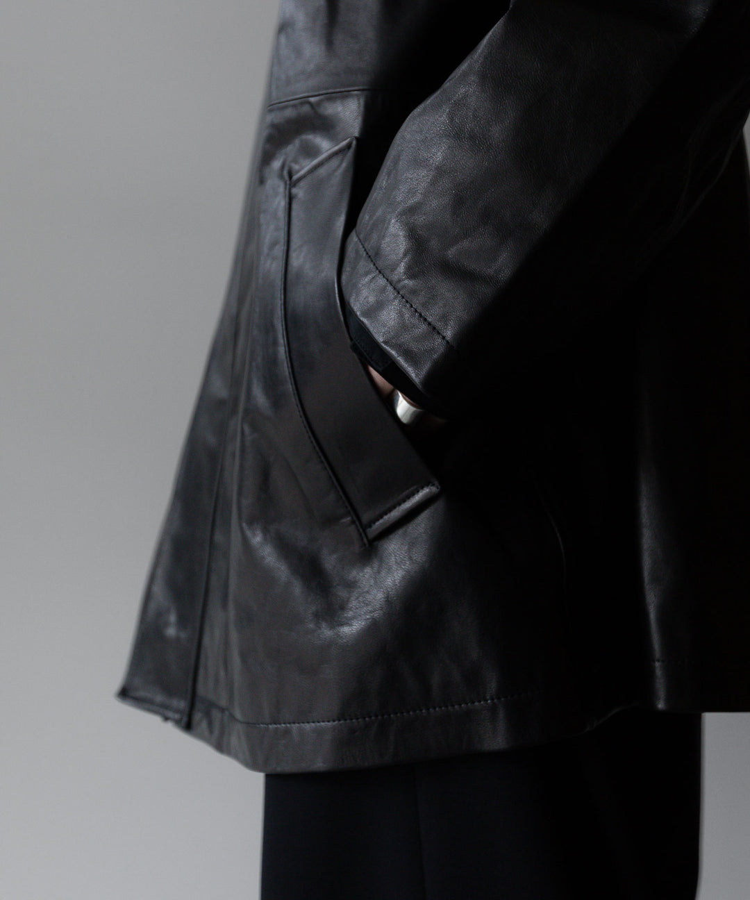stein シュタイン 23AW LEATHER ZIP JACKET - BLACK sessionセッション福岡セレクトショップ 公式通販サイト