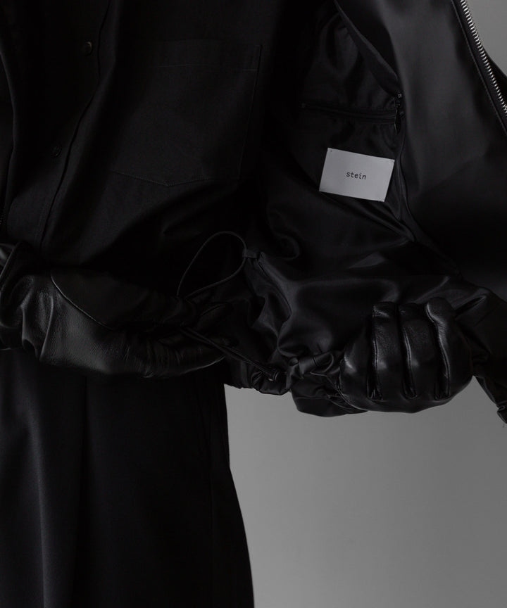 stein(シュタイン)の24SSコレクションHOODED SHORT JACKETのBLACK(CORTING)  代替テキストを編集