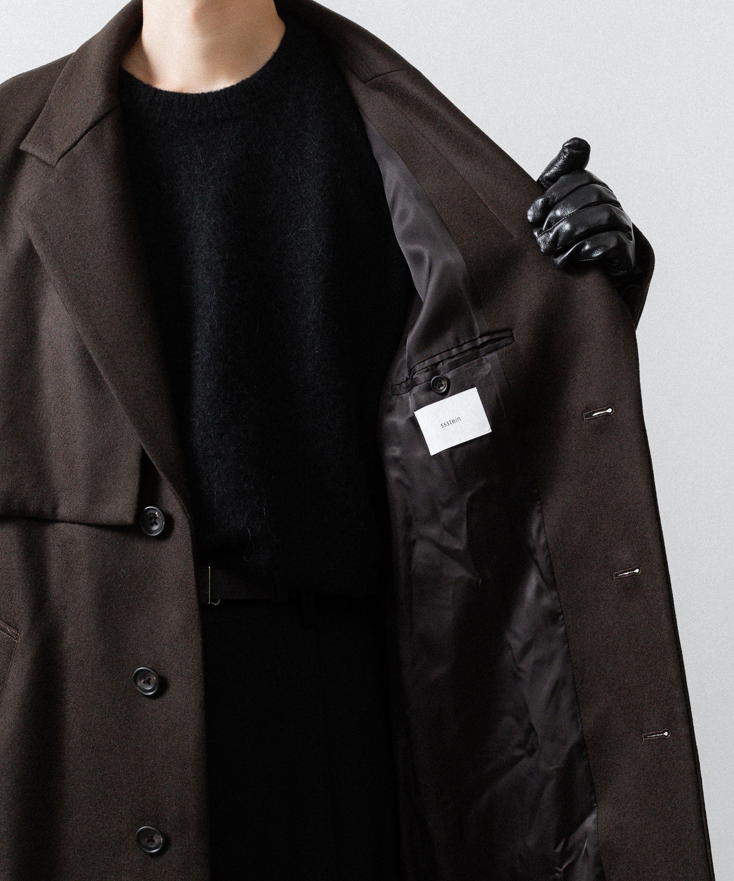 ssstein シュタイン LAY CHESTER COATの GREY BROWN公式通販サイトsession福岡セレクトショップ