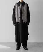 画像をギャラリービューアに読み込む, 【Fujimoto】REVERSIBLE LESS SEWING COAT - BLACK
