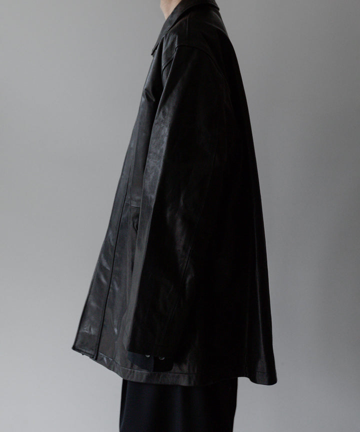 stein シュタイン 23AW LEATHER ZIP JACKET - BLACK sessionセッション福岡セレクトショップ 公式通販サイト