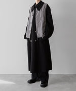 画像をギャラリービューアに読み込む, 【Fujimoto】REVERSIBLE LESS SEWING COAT - BLACK
