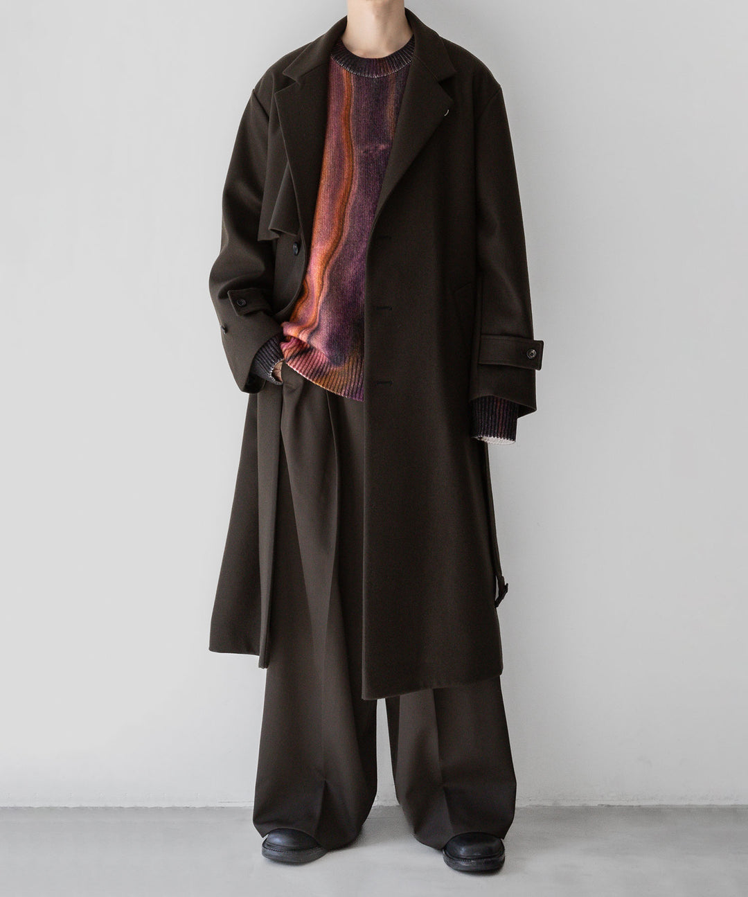 stein シュタイン 23aw LAY CHESTER COAT - MILITARY KHAKI sessionセッション福岡セレクトショップ 公式通販サイト
