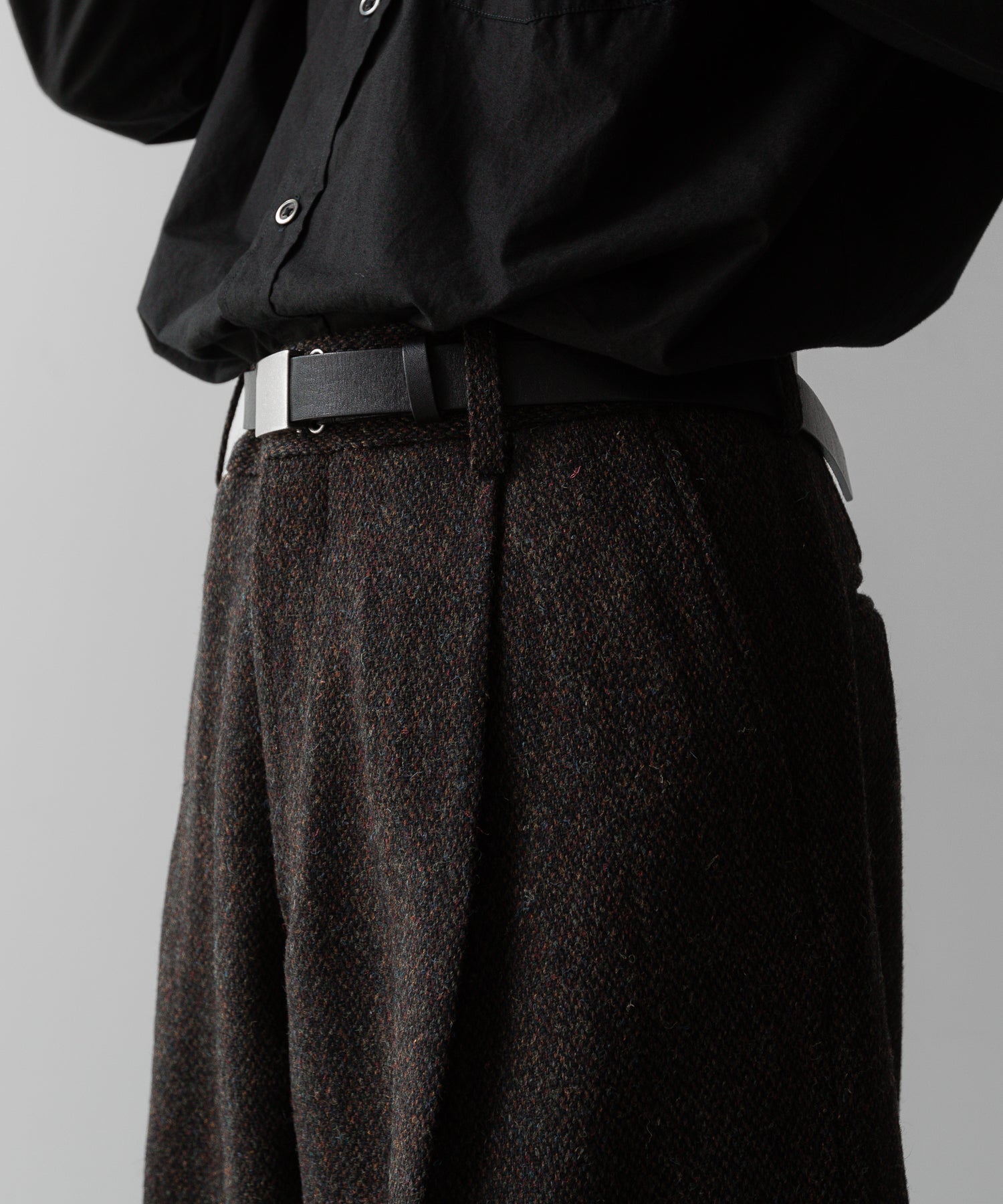 ssstein(シュタイン)の24AWコレクション EXTRA WIDE TROUSERS (HARRIS TWEED) - DARK BROWN 公式通販サイトsession福岡セレクトショップ