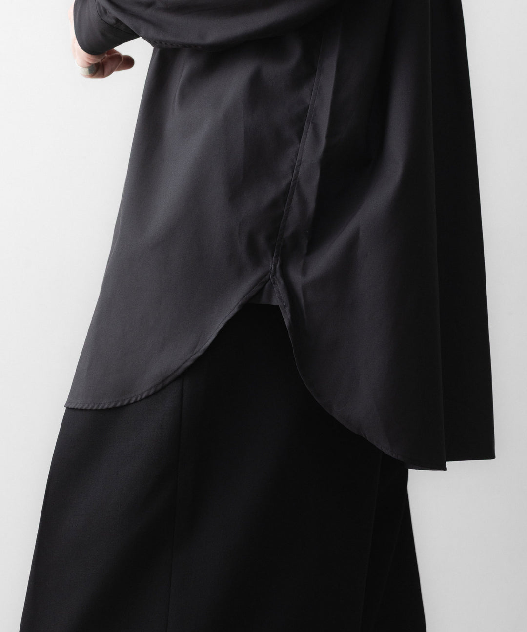 ssstein(シュタイン)の PIMA COTTON OVERSIZED REGULAR COLLAR SHIRT - BLACKの公式通販サイトsession福岡セレクトショップ