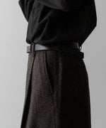 画像をギャラリービューアに読み込む, ssstein(シュタイン)の24AWコレクション EXTRA WIDE TROUSERS (HARRIS TWEED) - DARK BROWN 公式通販サイトsession福岡セレクトショップ
