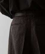 画像をギャラリービューアに読み込む, ssstein(シュタイン)の24AWコレクション EXTRA WIDE TROUSERS (HARRIS TWEED) - DARK BROWN 公式通販サイトsession福岡セレクトショップ
