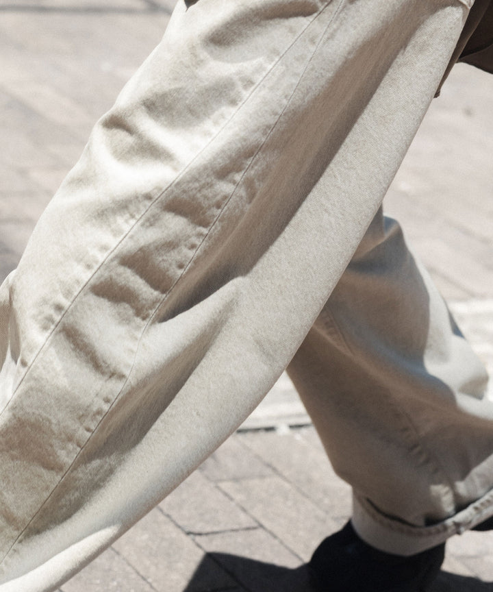 ssstein(シュタイン)の DEFORMATION WIDE COLOR DENIM PANTS - BEIGEの公式通販サイトsession福岡セレクトショップ