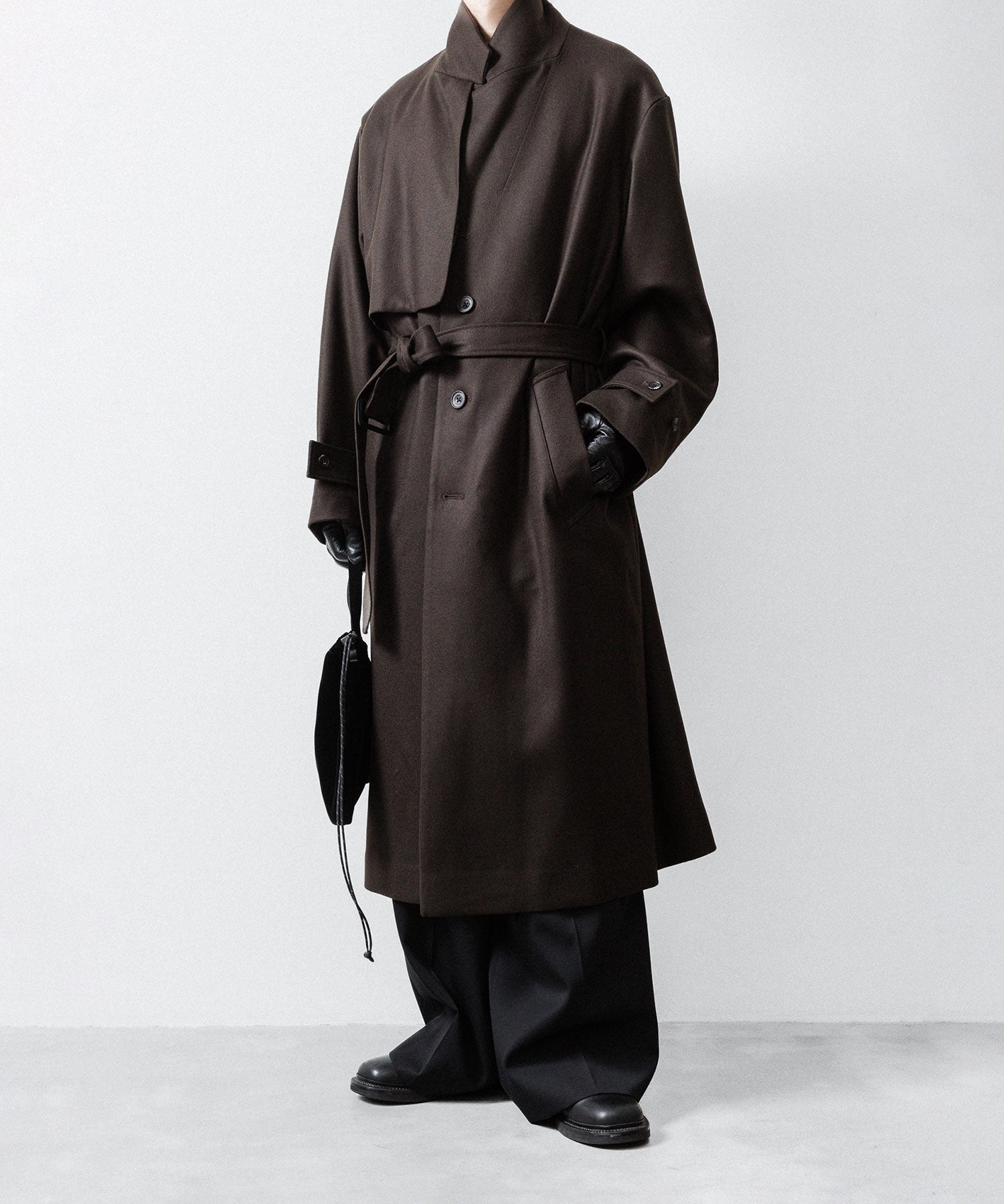 ssstein / シュタイン】LAY CHESTER COAT - GREY BROWN | 公式