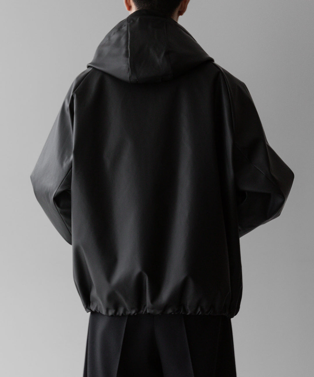 stein(シュタイン)の24SSコレクションHOODED SHORT JACKETのBLACK(CORTING)  代替テキストを編集