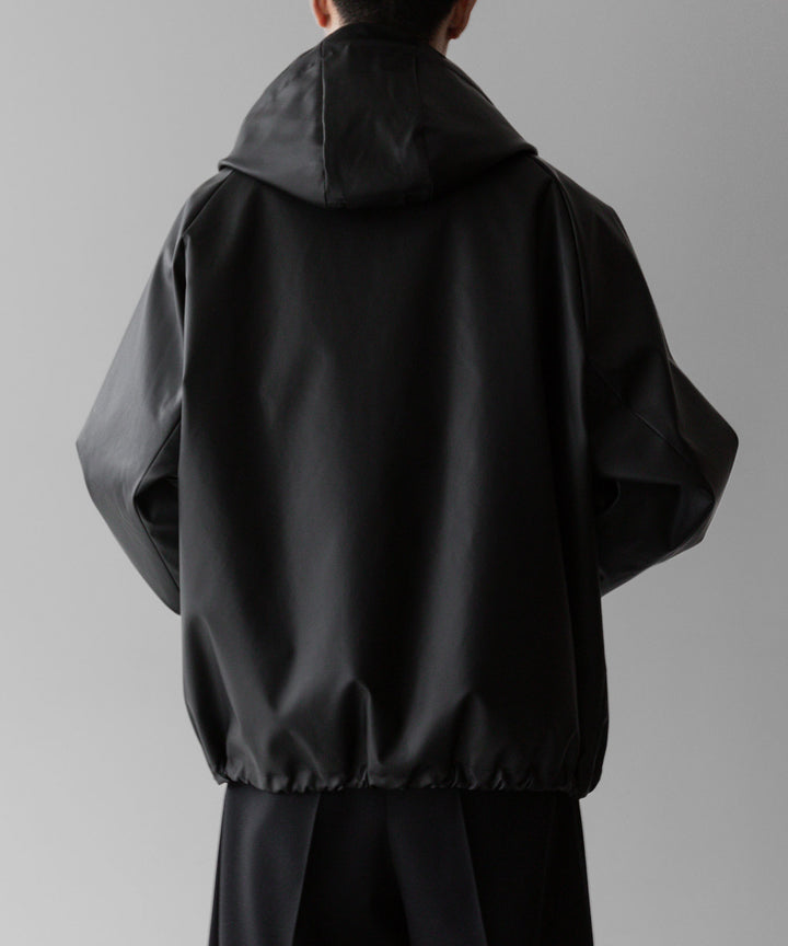 stein(シュタイン)の24SSコレクションHOODED SHORT JACKETのBLACK(CORTING)  代替テキストを編集