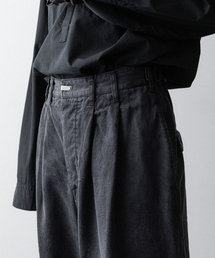 The Viridi-anneザ ヴィリディアンのCO/TE WIDE PANTSのBLACK公式通販サイトsession福岡セレクトショップ