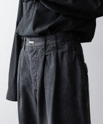 画像をギャラリービューアに読み込む, The Viridi-anneザ ヴィリディアンのCO/TE WIDE PANTSのBLACK公式通販サイトsession福岡セレクトショップ
