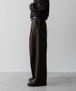 画像をギャラリービューアに読み込む, ssstein(シュタイン)の24AWコレクション EXTRA WIDE TROUSERS (HARRIS TWEED) - DARK BROWN 公式通販サイトsession福岡セレクトショップ
