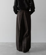 画像をギャラリービューアに読み込む, ssstein(シュタイン)の24AWコレクション EXTRA WIDE TROUSERS (HARRIS TWEED) - DARK BROWN 公式通販サイトsession福岡セレクトショップ
