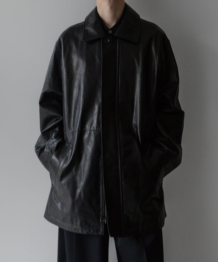 stein シュタイン 23AW LEATHER ZIP JACKET - BLACK sessionセッション福岡セレクトショップ 公式通販サイト