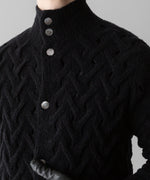 画像をギャラリービューアに読み込む, Fujimoto フジモトのPATTERNED FEATHERY CARDIGAN - BLACKの公式通販サイトsession福岡セレクトショップ
