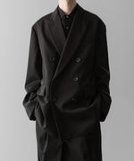 画像をギャラリービューアに読み込む, ssstein(シュタイン)の24AWコレクション OVERSIZED DOUBLE BREASTED JACKET - DARK CHARCOAL 公式通販サイトsession福岡セレクトショップ
