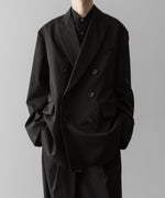 画像をギャラリービューアに読み込む, ssstein(シュタイン)の24AWコレクション OVERSIZED DOUBLE BREASTED JACKET - DARK CHARCOAL 公式通販サイトsession福岡セレクトショップ
