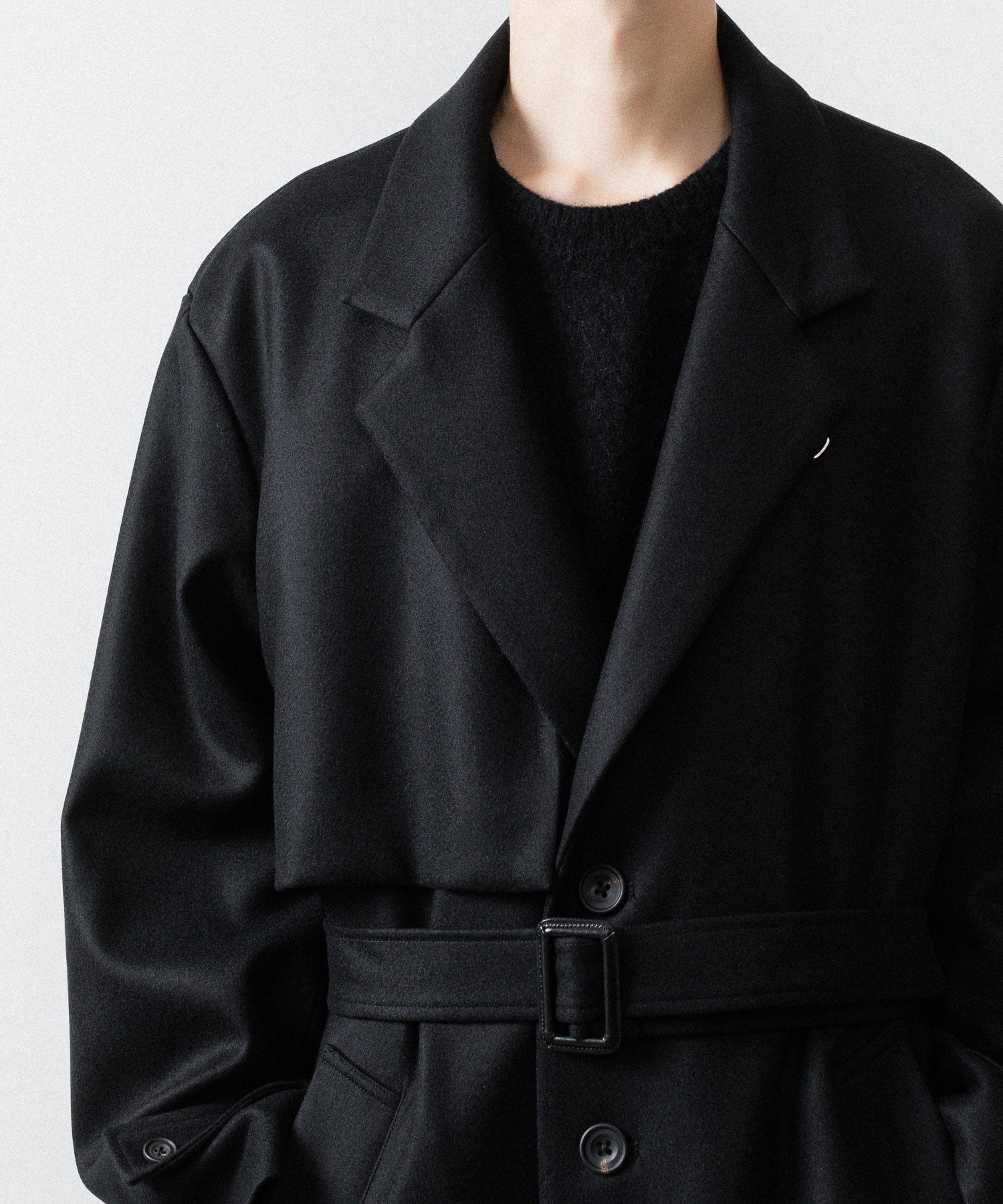 ssstein(シュタイン)のLAY CHESTER COAT - BLACKの公式通販サイトsession福岡セレクトショップ