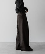 画像をギャラリービューアに読み込む, ssstein(シュタイン)の24AWコレクション EXTRA WIDE TROUSERS (HARRIS TWEED) - DARK BROWN 公式通販サイトsession福岡セレクトショップ
