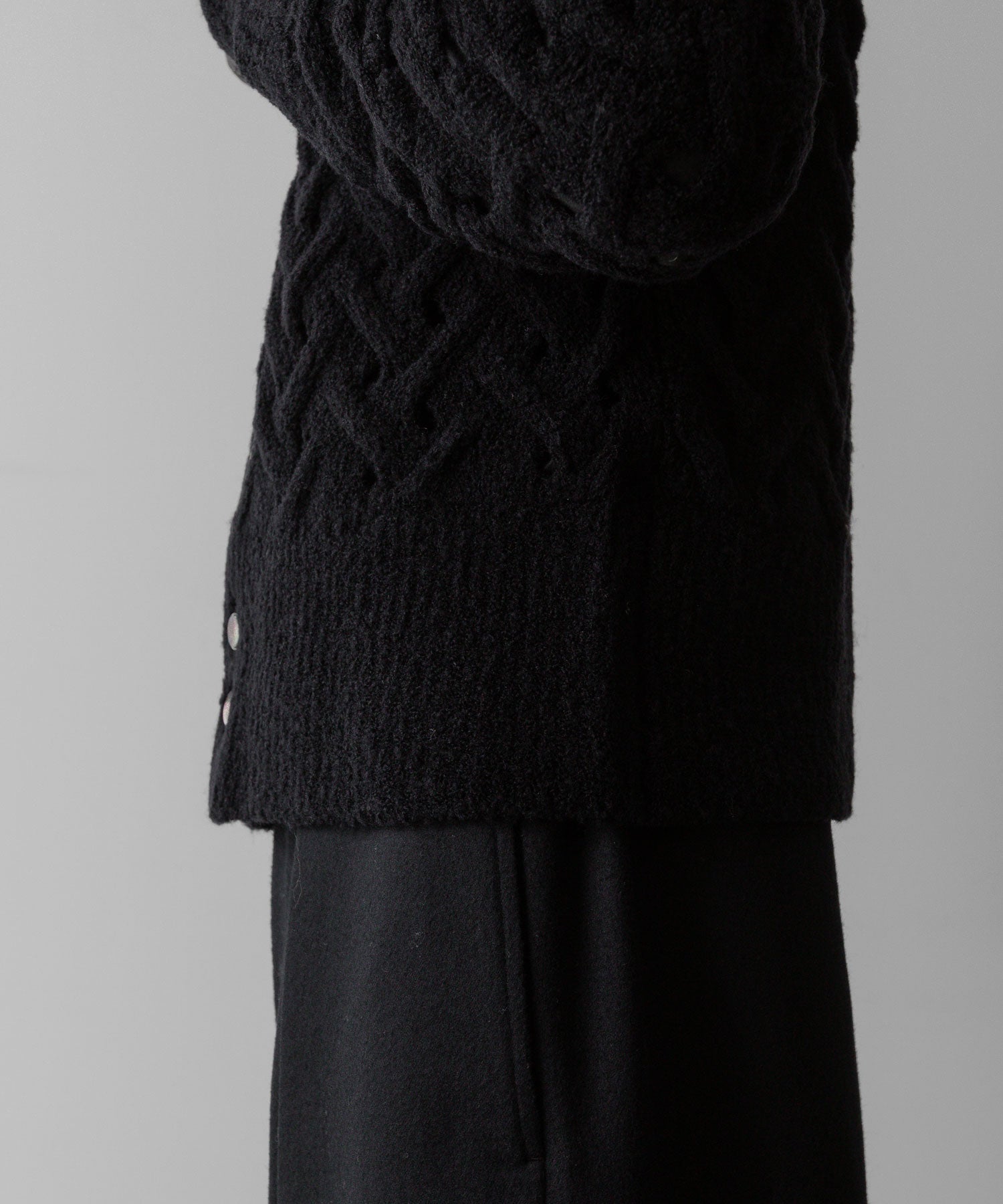 Fujimoto フジモトのPATTERNED FEATHERY CARDIGAN - BLACKの公式通販サイトsession福岡セレクトショップ