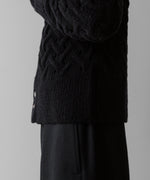 画像をギャラリービューアに読み込む, Fujimoto フジモトのPATTERNED FEATHERY CARDIGAN - BLACKの公式通販サイトsession福岡セレクトショップ
