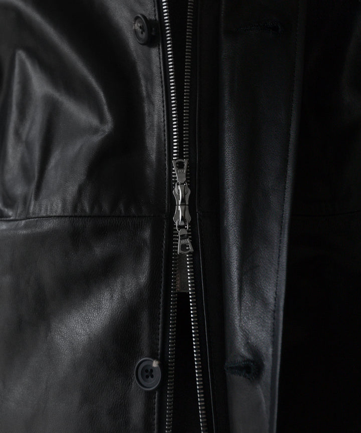 stein シュタイン 23AW LEATHER ZIP JACKET - BLACK sessionセッション福岡セレクトショップ 公式通販サイト