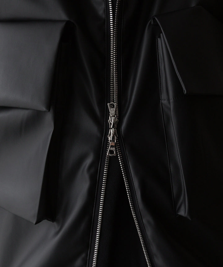 stein(シュタイン)の24SSコレクションHOODED SHORT JACKETのBLACK(CORTING)  代替テキストを編集
