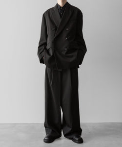 ssstein(シュタイン)の24AWコレクション OVERTUCKED EXTRA WIDE TROUSERS - DARK CHARCOAL 公式通販サイトsession福岡セレクトショップ