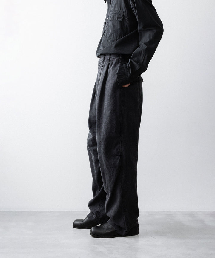 The Viridi-anneザ ヴィリディアンのCO/TE WIDE PANTSのBLACK公式通販サイトsession福岡セレクトショップ