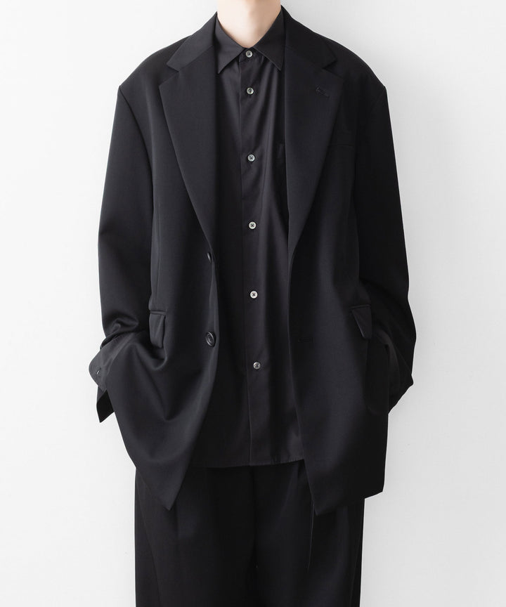 ssstein(シュタイン)の PIMA COTTON OVERSIZED REGULAR COLLAR SHIRT - BLACKの公式通販サイトsession福岡セレクトショップ