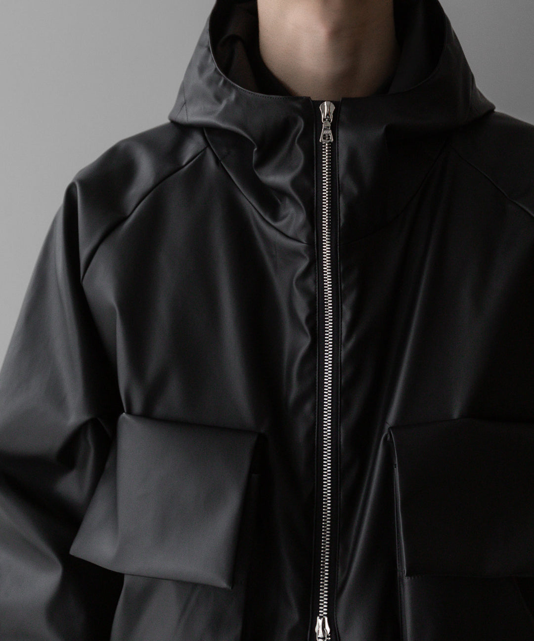 stein(シュタイン)の24SSコレクションHOODED SHORT JACKETのBLACK(CORTING)  代替テキストを編集