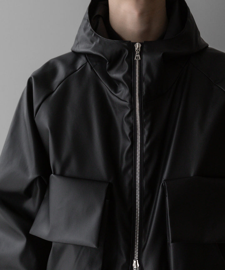 stein(シュタイン)の24SSコレクションHOODED SHORT JACKETのBLACK(CORTING)  代替テキストを編集