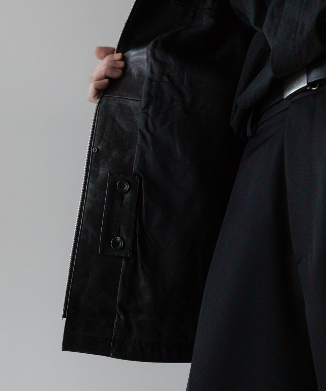 stein シュタイン 23AW LEATHER ZIP JACKET - BLACK sessionセッション福岡セレクトショップ 公式通販サイト