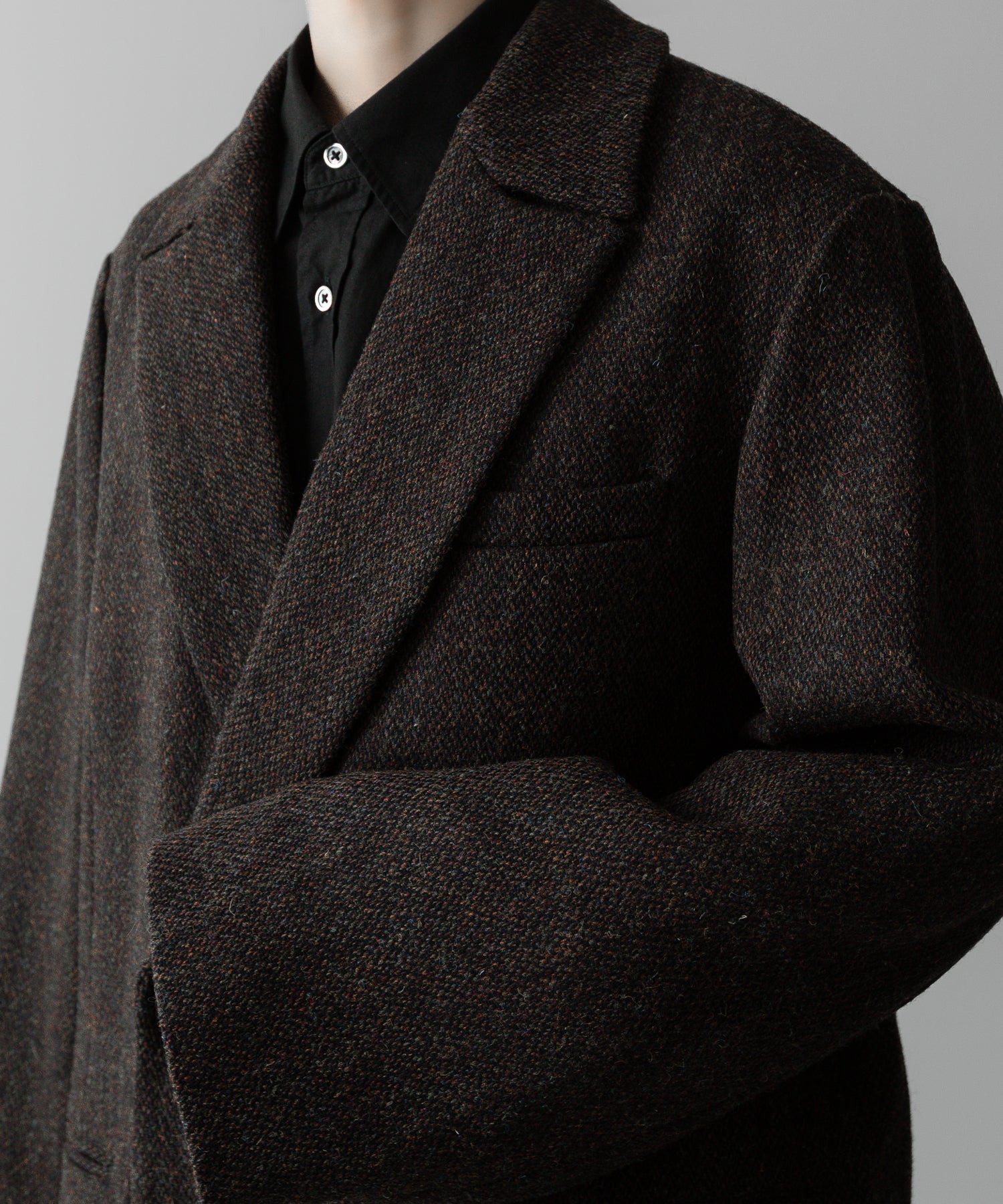 ssstein(シュタイン)の24AWコレクション OVERSIZED PEAK LAPEL JACKET - DARK BROWN 公式通販サイトsession福岡セレクトショップ