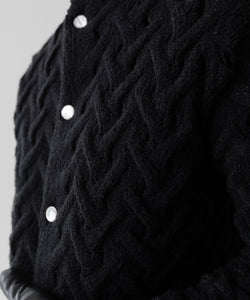 Fujimoto フジモトのPATTERNED FEATHERY CARDIGAN - BLACKの公式通販サイトsession福岡セレクトショップ