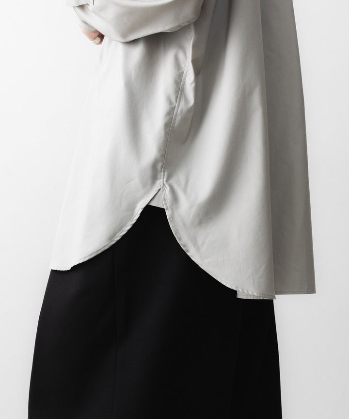 ssstein(シュタイン)の PIMA COTTON OVERSIZED REGULAR COLLAR SHIRT - OFF GREYの公式通販サイトsession福岡セレクトショップ