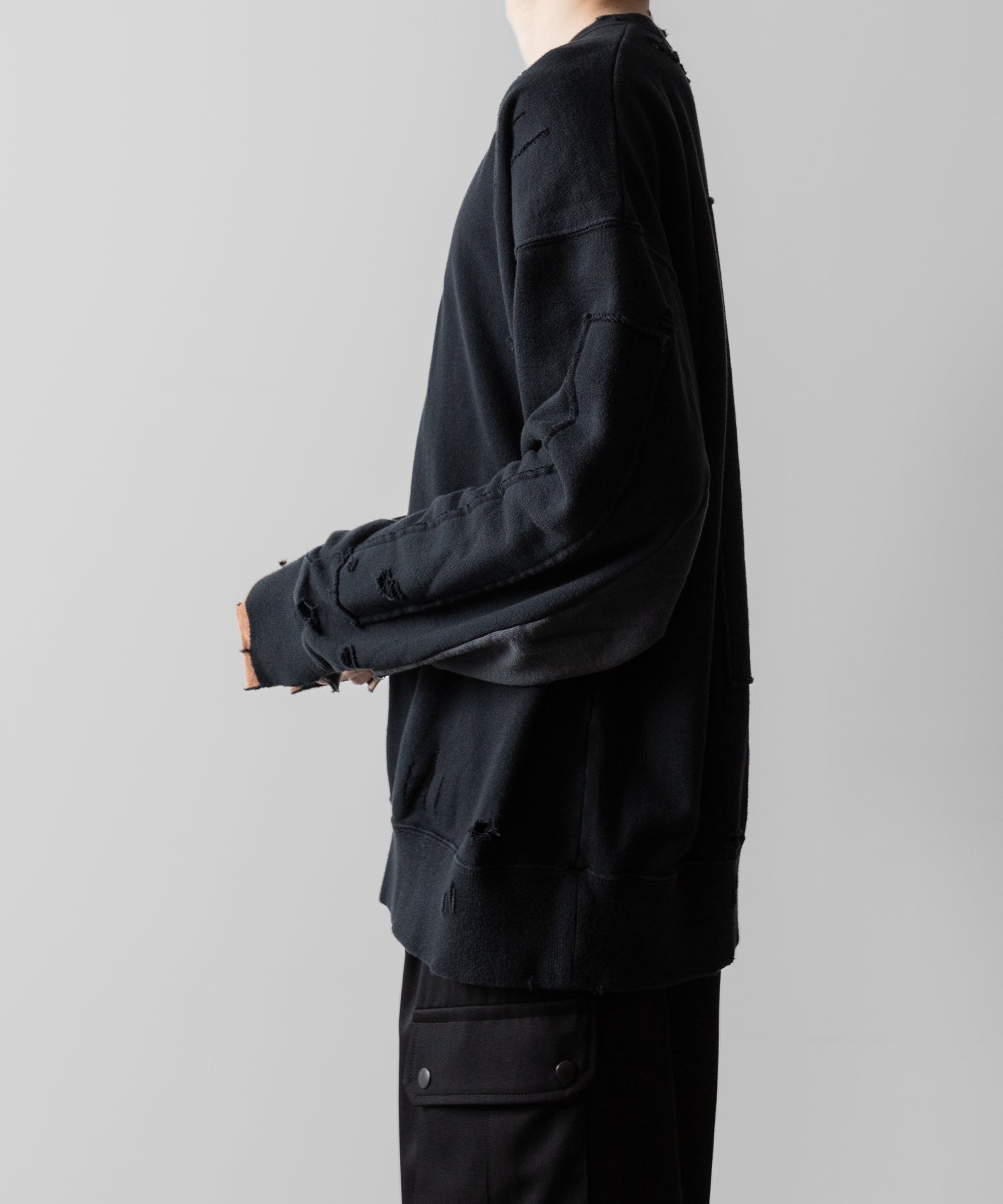 ssstein(シュタイン)のOVERSIZED REBUILD SWEAT LS - DARK NAVYの公式通販サイトsession福岡セレクトショップ