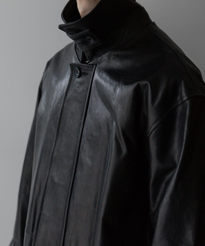 stein シュタイン 23AW LEATHER ZIP JACKET - BLACK sessionセッション福岡セレクトショップ 公式通販サイト