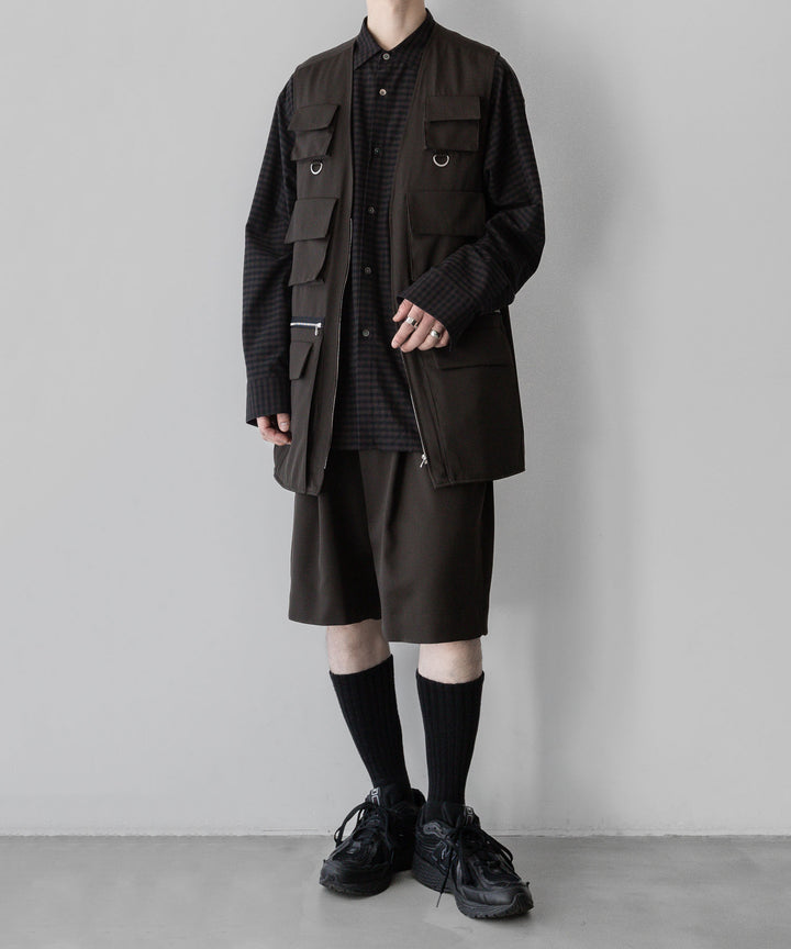 ssstein stein(シュタイン)の24SSコレクションWIDE EASY SHORT TROUSERSのMILITARY KHAKI 公式通販サイトsession福岡セレクトショップ