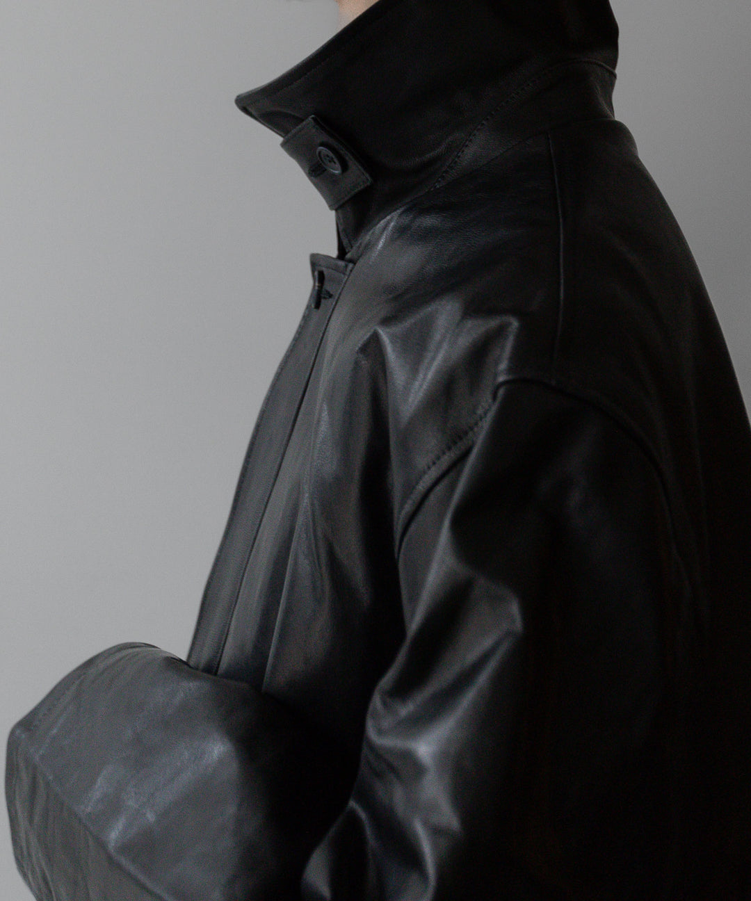 stein シュタイン 23AW LEATHER ZIP JACKET - BLACK sessionセッション福岡セレクトショップ 公式通販サイト